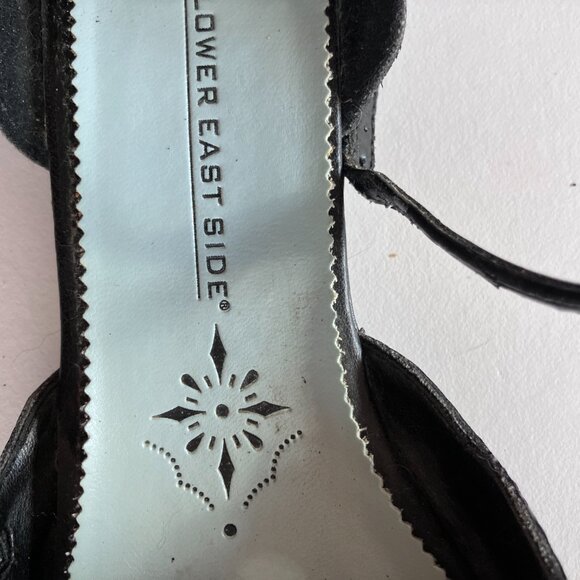 Lower East Side 8W Black Flat Dress Shoes - Picture 3 of 9